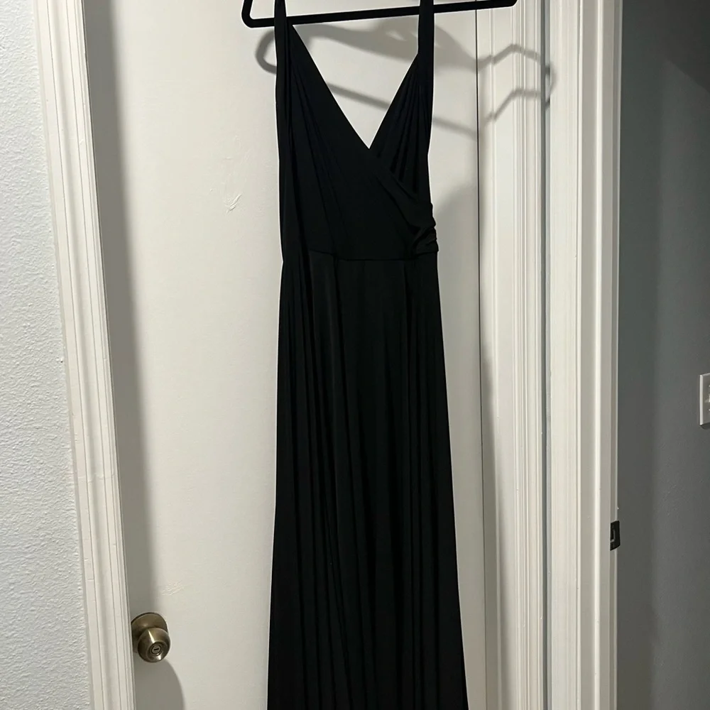 Kamalikulture x Norma Kamali Halter Dress Black Large - Picture 5 of 7